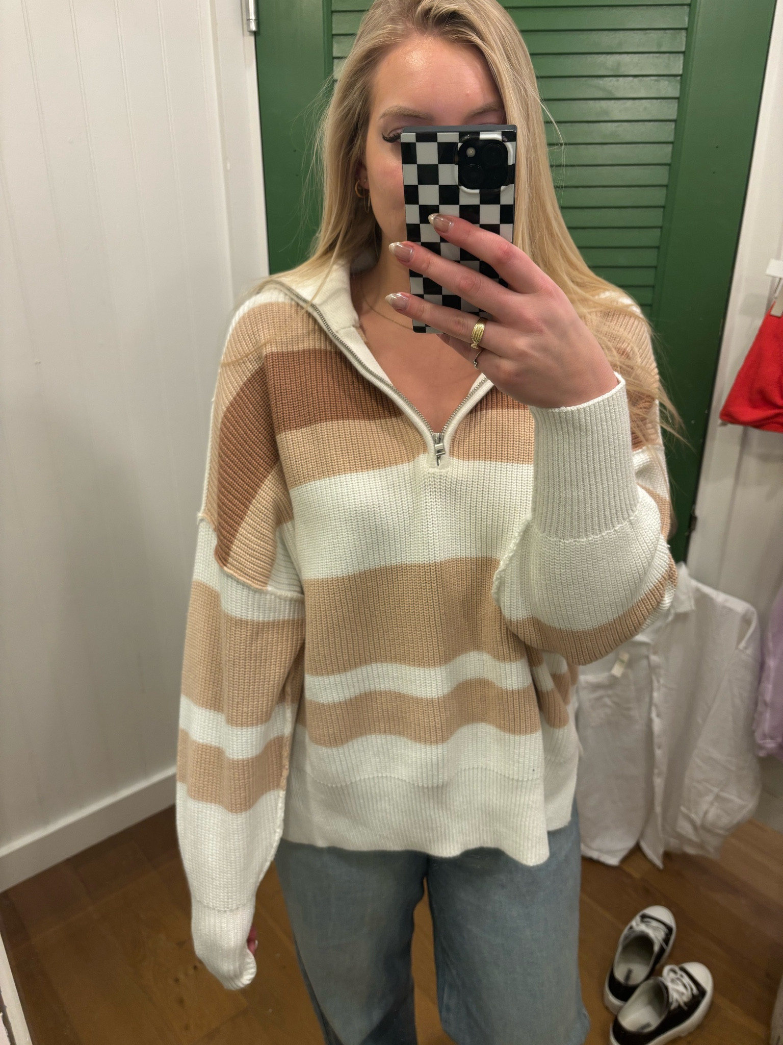 this sweater is the perfect kind of oversized zip to wear with jeans or perfect length for leggings too!! so many color options! basic + lots of fun vibrant colors too!

wearing sz medium

#LTKmidsize #LTKsalealert #LTKSpringSale