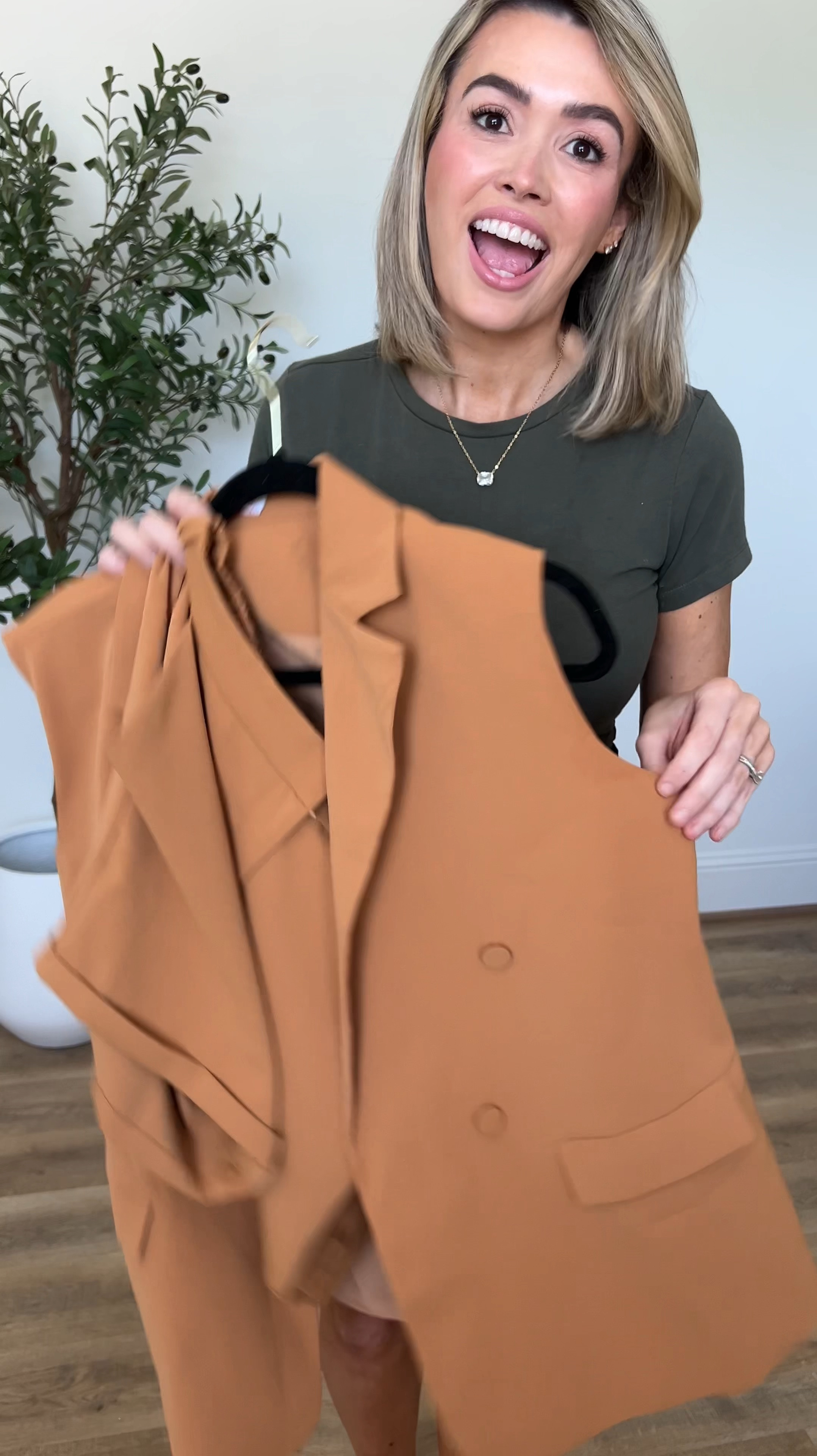 The most versatile two piece vest and short set. It fits tts with a more relaxed feel and is on sale with my code! You can style it so many ways and even wear it as separates - vest with jeans, shorts with an off shoulder top 😍 use code 30UXBI7H for a discount 

My shoes all fit tts! Sunnies are buy 1 get 1 free.

My bangles are 20% off with code janier20 and the rest of my jewelry is Melinda Maria and 10% off.

I am loving these cognac brown handbags, both great quality and versatile. 

#LTKfindsunder50 #LTKSeasonal #LTKstyletip