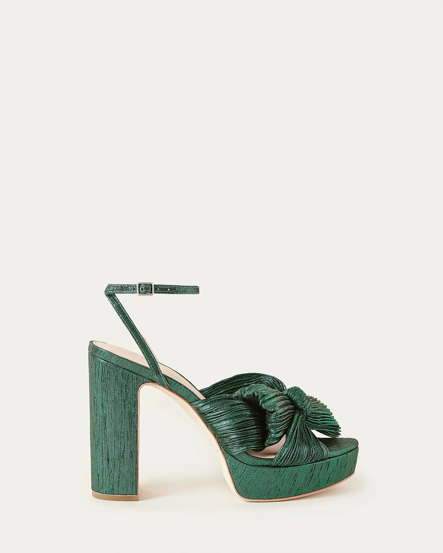 Natalia Emerald Platform Bow Heel | Loeffler Randall