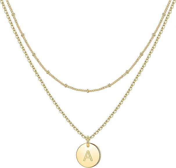 IEFWELL Double Side Layered Necklace for Women Girl
Brass
No Gemstone
 | Amazon (US)