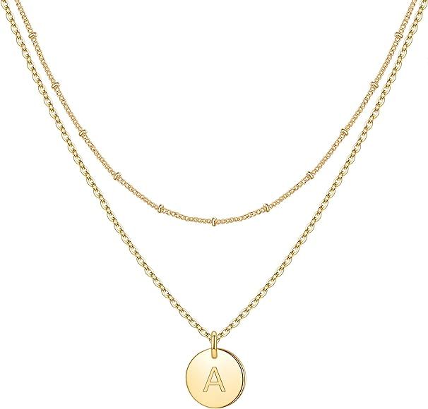 IEFWELL Double Side Layered Necklace for Women Girl
Brass
No Gemstone
 | Amazon (US)