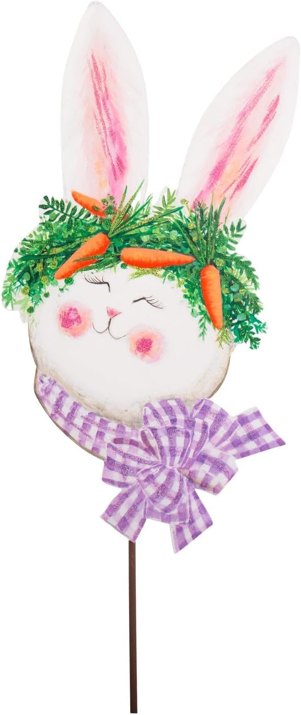 The Round Top Collection-Gallery Bunny with Carrot Hat Stake Decorative Ornament | Amazon (US)