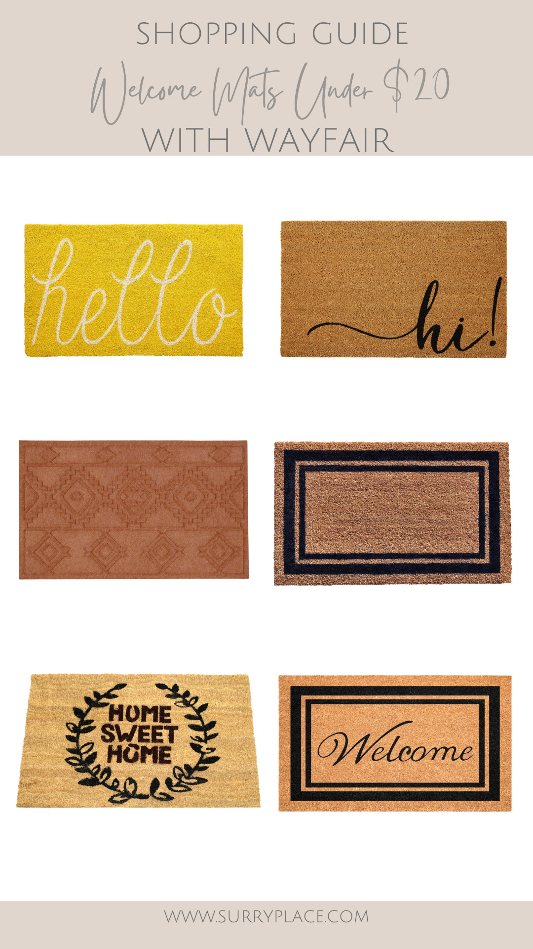 Welcome Mats Under $20
 

 #LTKHome