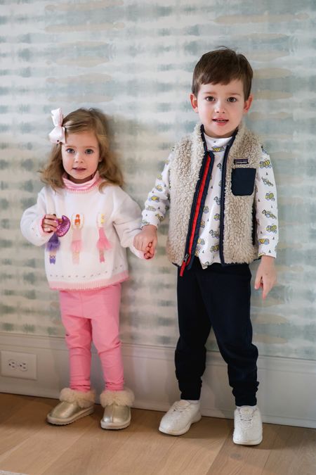 Toddlers in turtlenecks! 💗 Layered up for this cold January day. Porter’s vest is on major sale and Blair’s sweater is under $50! 

#LTKkids #LTKfamily