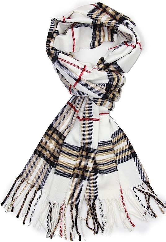 Achillea Soft & Warm Tartan Plaid Checked Cashmere Feel Winter Scarf Unisex | Amazon (US)