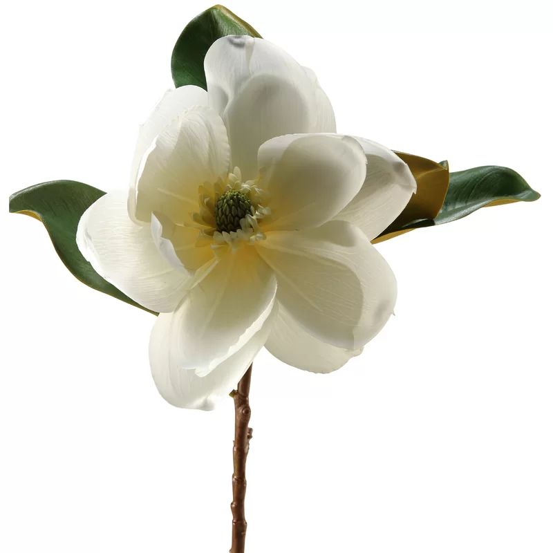 Silk-polyester, Plastic Blend Magnolia Stems, Bushes, And Sprays Arrangement | Wayfair North America