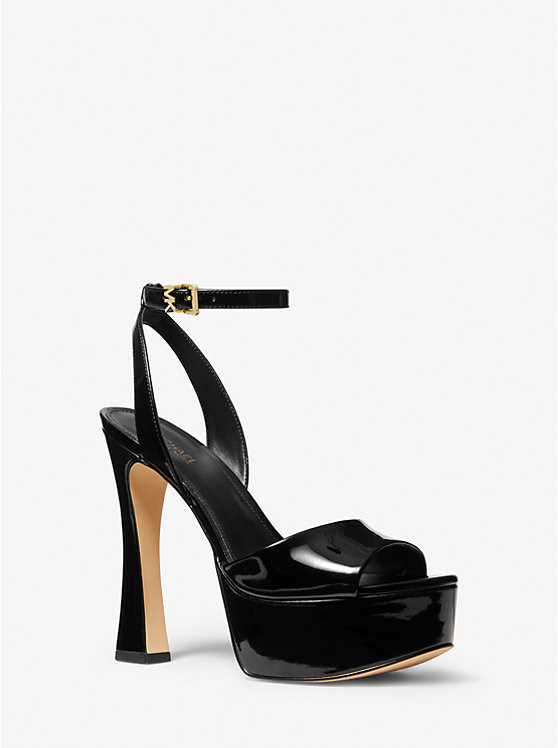 Jensen Patent Leather Platform Sandal | Michael Kors US