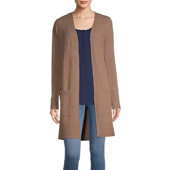 a.n.a. Womens Long Sleeve Cardigan | JCPenney