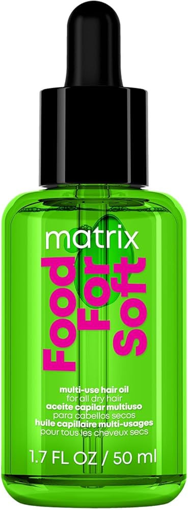 MATRIX Food For Soft Hair Serum Oil For Dry, Brittle and All Hair Types - Softens, Smooths and Ad... | Amazon (US)