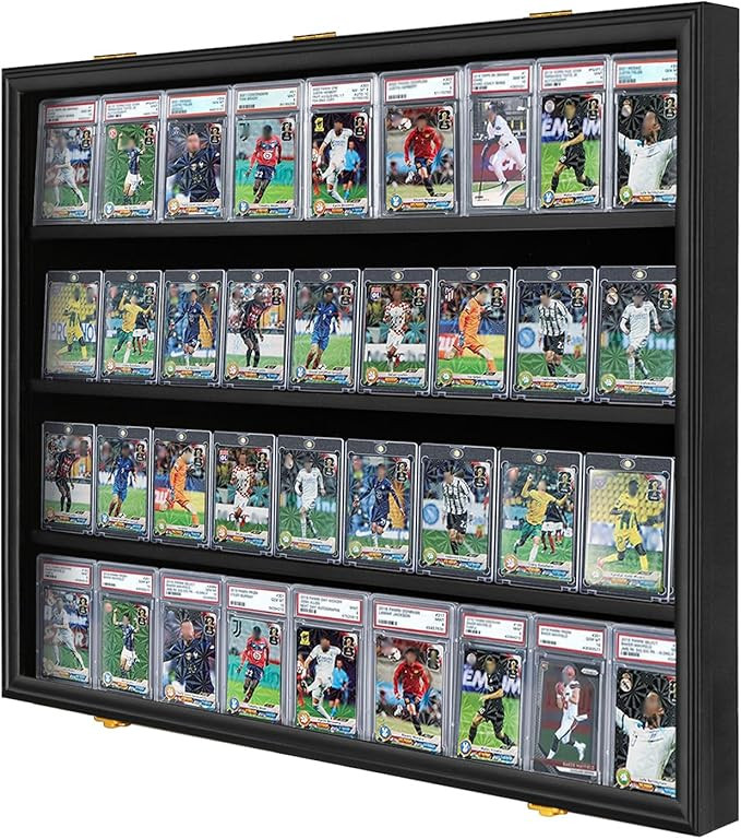 Graded Sports Card Display Case Lockable,Trading Card Collector Wall Display Holder for Baseball ... | Amazon (US)