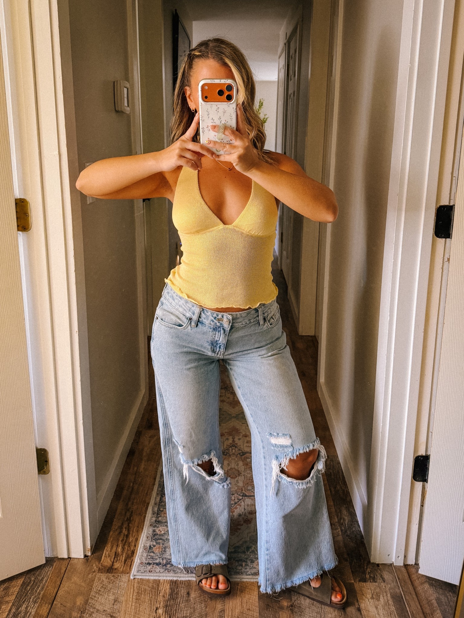 A super soft knit butter yellow halter top from @Princess Polly US and my jeans are linked below! 
Top: 2 
Jeans: 26 

#LTKSeasonal #LTKgrwm #LTKootd