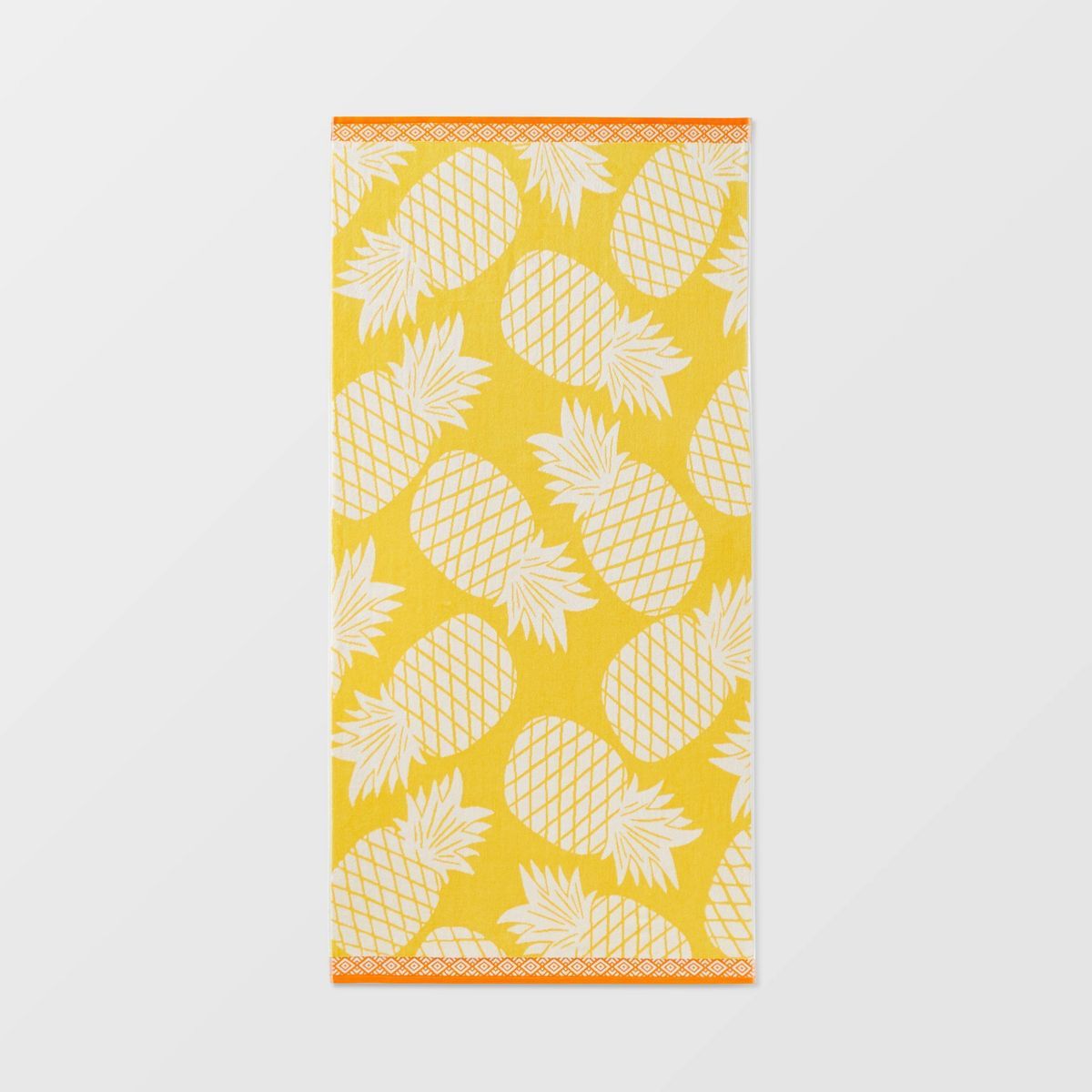 XL Jacquard Pineapple Beach Towel Yellow - Sun Squad™ | Target