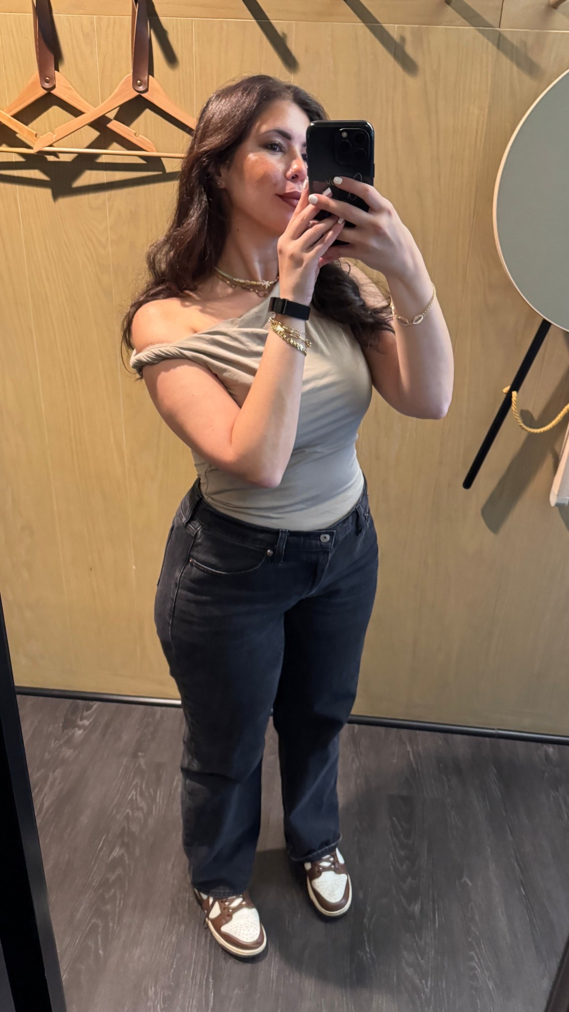 Full outfit from Abercrombie 
Top: M
Jeans: 29 

#LTKMidsize #LTKStyleTip #LTKFindsUnder50