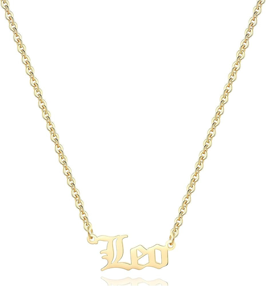 18K Gold Plated Astrology Necklace for Women Jewelry,12 Zodiac Pendant Horoscope Constellations N... | Amazon (US)