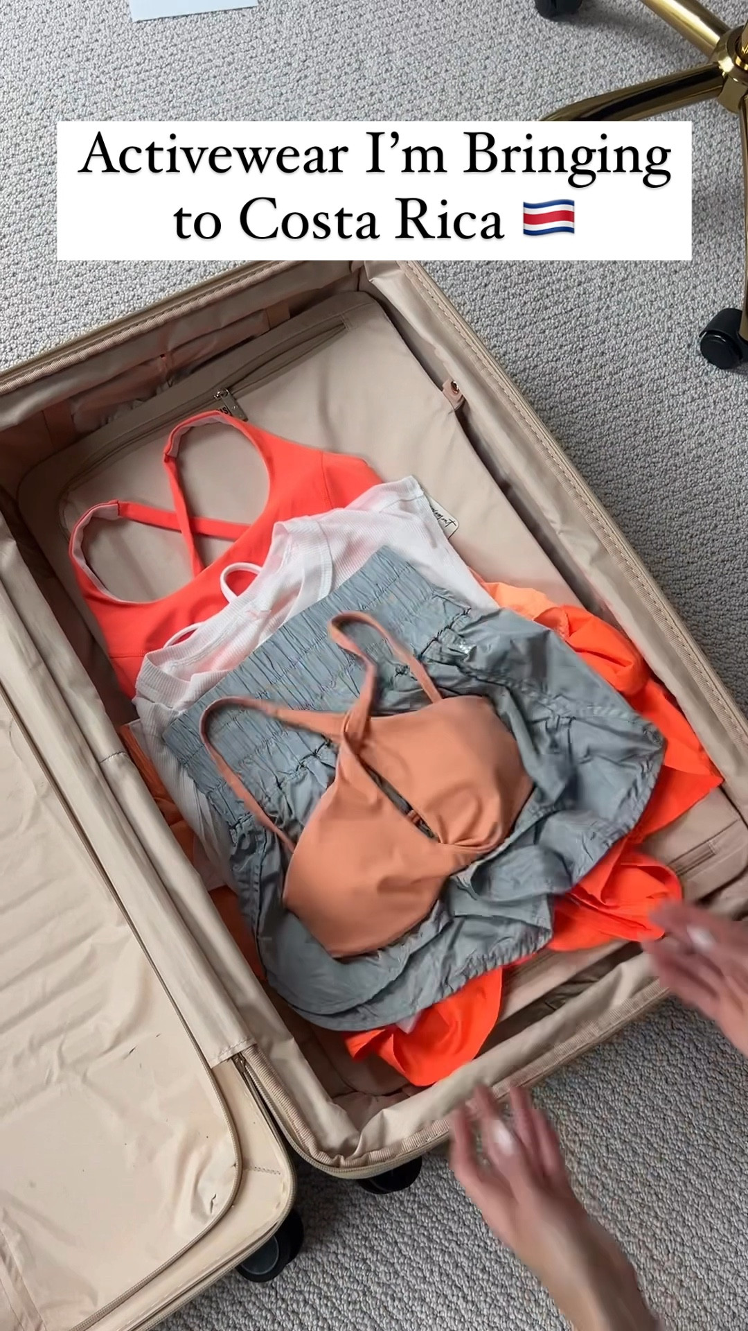 Activewear I’m packing for Costa Rica!  