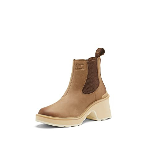Sorel Women's Hi-Line Heel Chelsea Boots - Umber, Ceramic - Size 9 | Amazon (US)