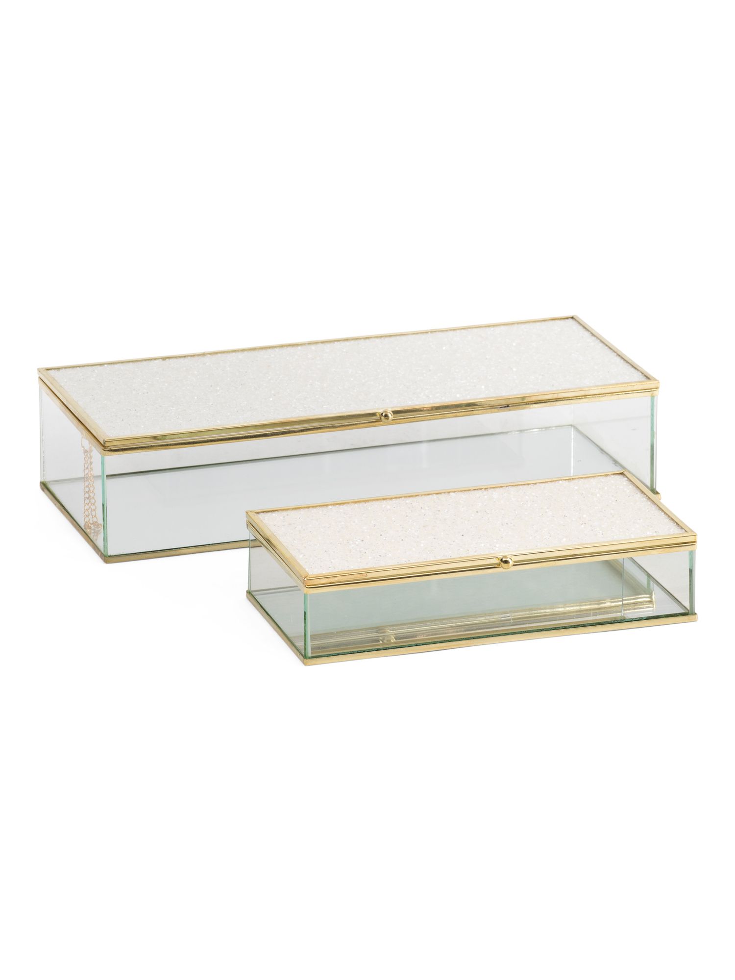 Set Of 2 Glass Boxes | TJ Maxx