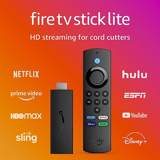 Fire TV Stick Lite with latest Alexa Voice Remote Lite (no TV controls), HD streaming device | Amazon (US)