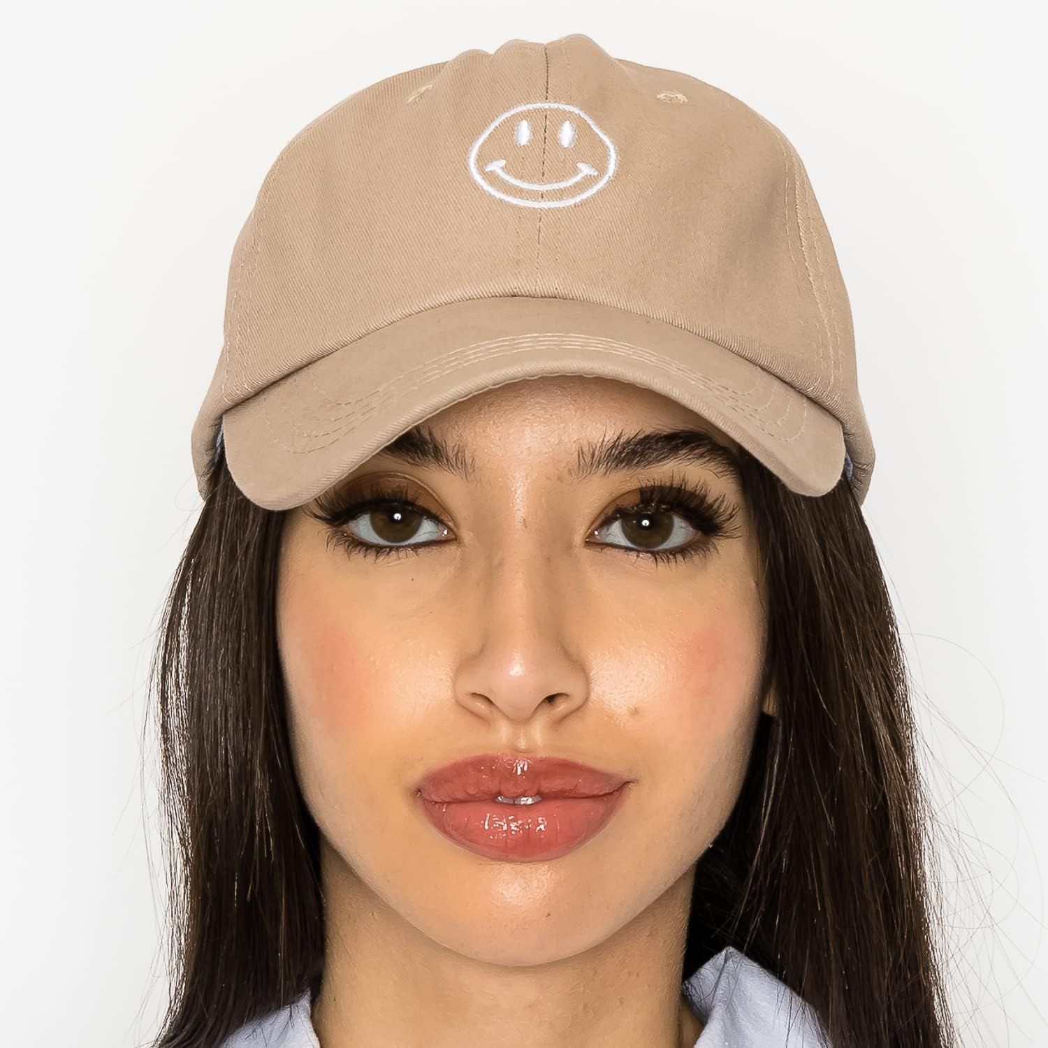 Smile Face Baseball Cap – Fashionable Embroidered Trucker Hat for Women. Trendy, Light Weight A... | Amazon (US)