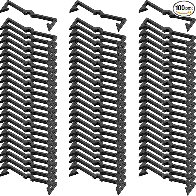 Mudder Pegboard Clips Hook Locks Black Plastic Peg Locks Pegboard Hook Retainers Display Organize... | Amazon (US)