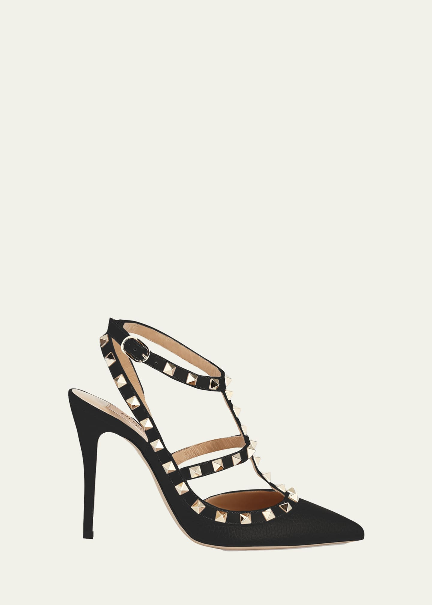 Valentino Garavani Rockstud Leather Caged Pump | Bergdorf Goodman