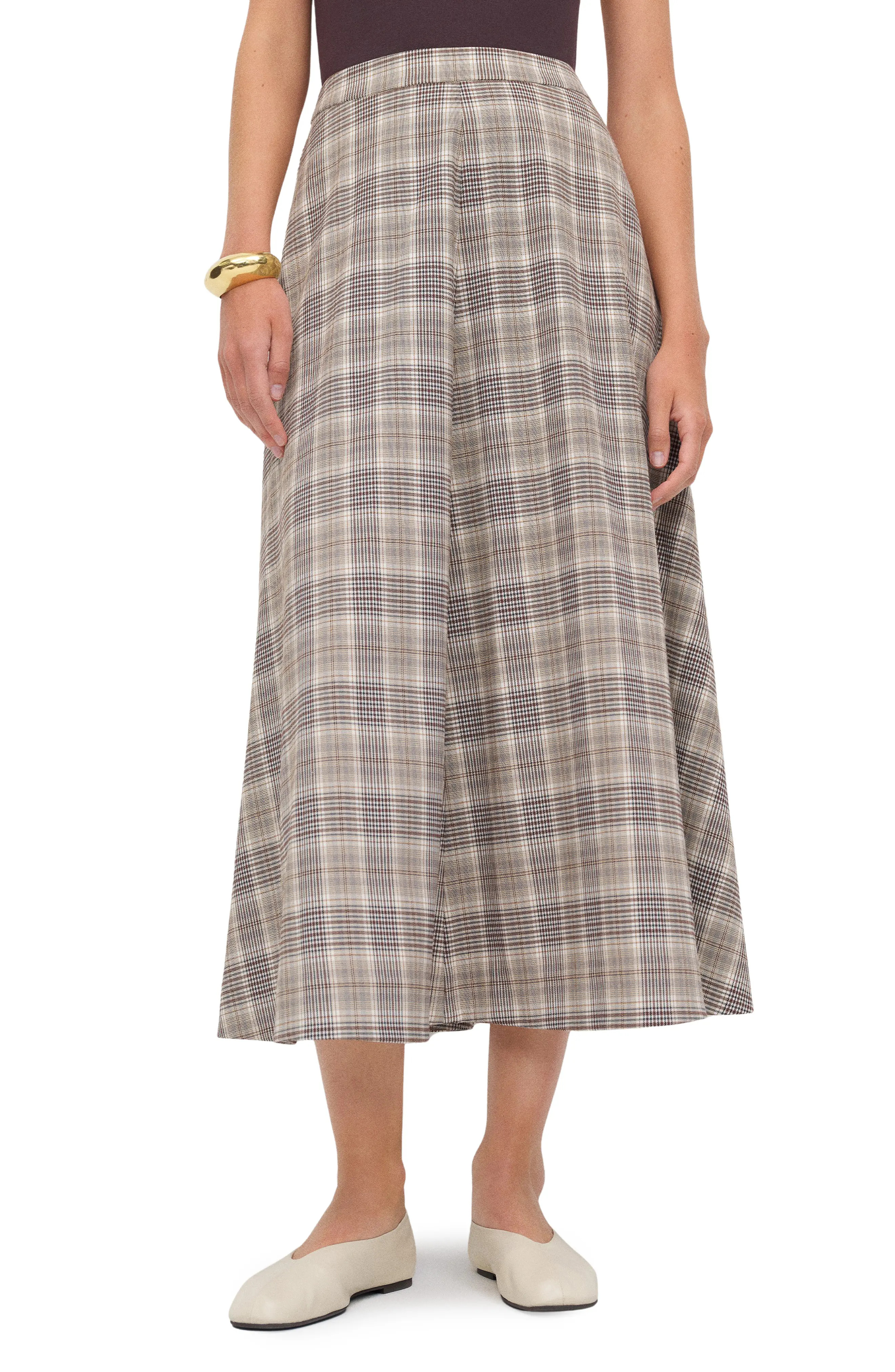 Reformation Peony Plaid Flare Skirt (Women) | Nordstrom | Nordstrom