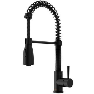 VIGO Brant Matte Black Pull-Down Spray Kitchen Faucet | Bed Bath & Beyond