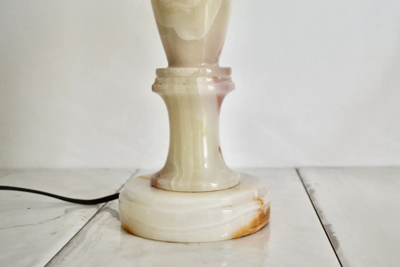 Vintage Marble Table Lamp / Stone Lamp Decor / Vintage Lighting - Etsy | Etsy (US)