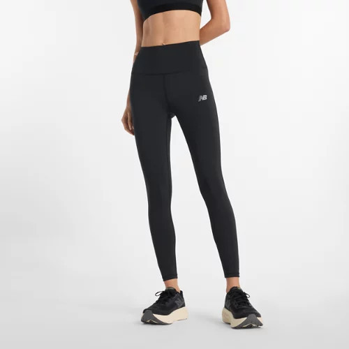 New Balance Women's NB Sleek High Rise Legging 25"" - Black (Size L) | New Balance Athletics, Inc.