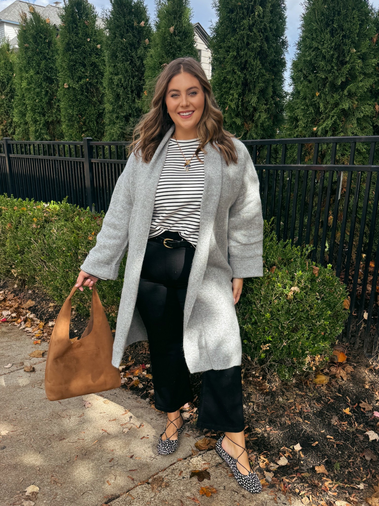 Fall outfit inspo - open cardigan - wearing size XXL in cardigan, 1X in top & pants. Use CARALYN15 at Spanx. Use CARALYNM at Cakes Body. 

#LTKPlusSize #LTKStyleTip #LTKSeasonal