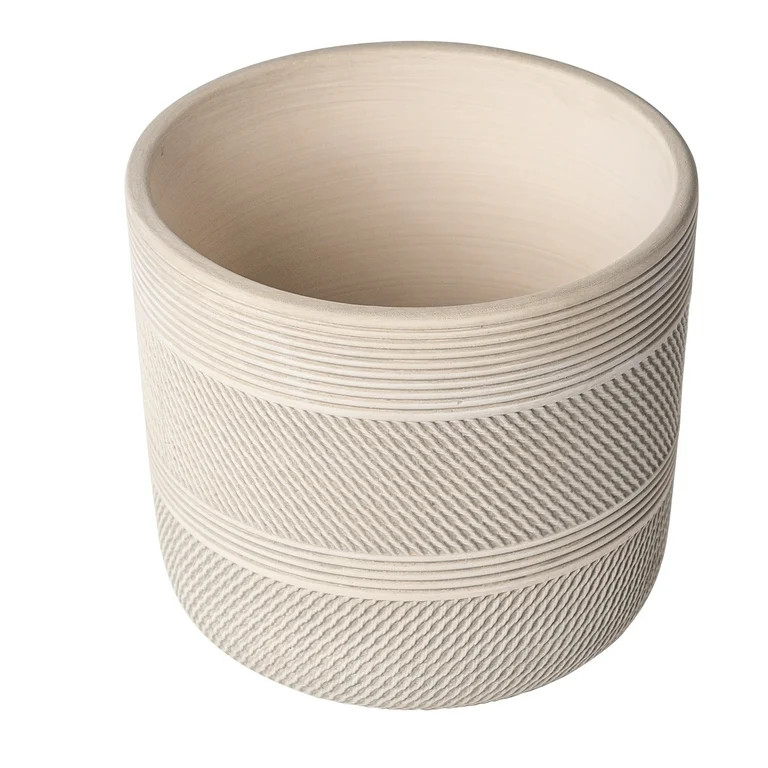 Better Homes & Gardens Pottery 6" Tye Ceramic Planter, White | Walmart (US)