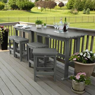 Lehigh Coastal Teak 6-Piece Plastic Rectangular Outdoor Dining Set | The Home Depot