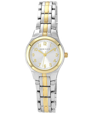 Anne Klein Women's Two Tone Bracelet Watch 28x26mm - Macy's | Macy's