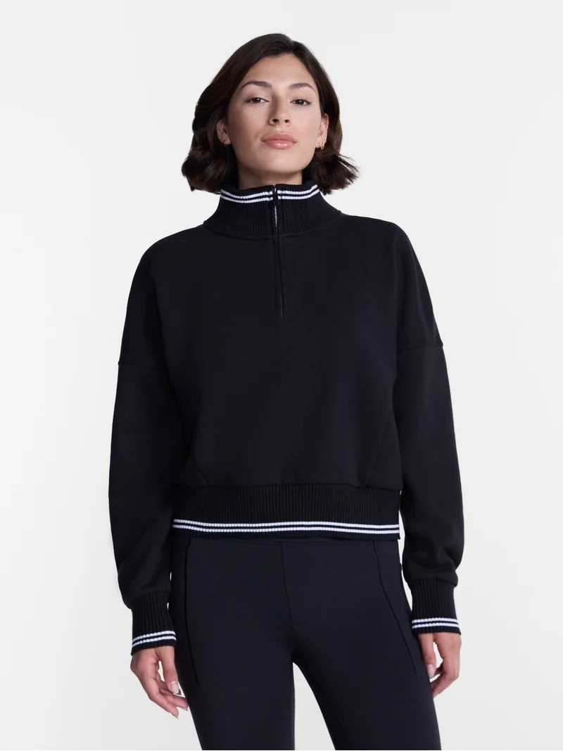 Avia Women's Quarter Zip Fleece Pullover, Sizes XS-XXXL | Walmart (US)