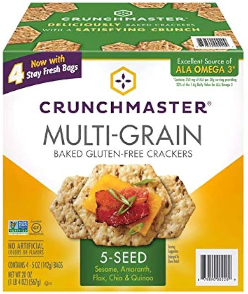 TH Foods Crunchmaster 5 Seed Multi-Grain Cracker , 20 Ounce (Pack of 1) | Amazon (US)