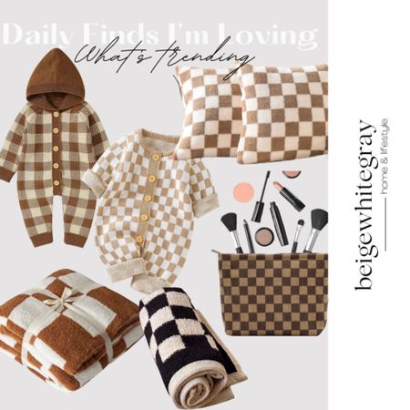 What’s trending?? Checkered finds and I’m here for it! Check them out here! BeigeWhiteGray 

#LTKunder50 #LTKSeasonal #LTKhome