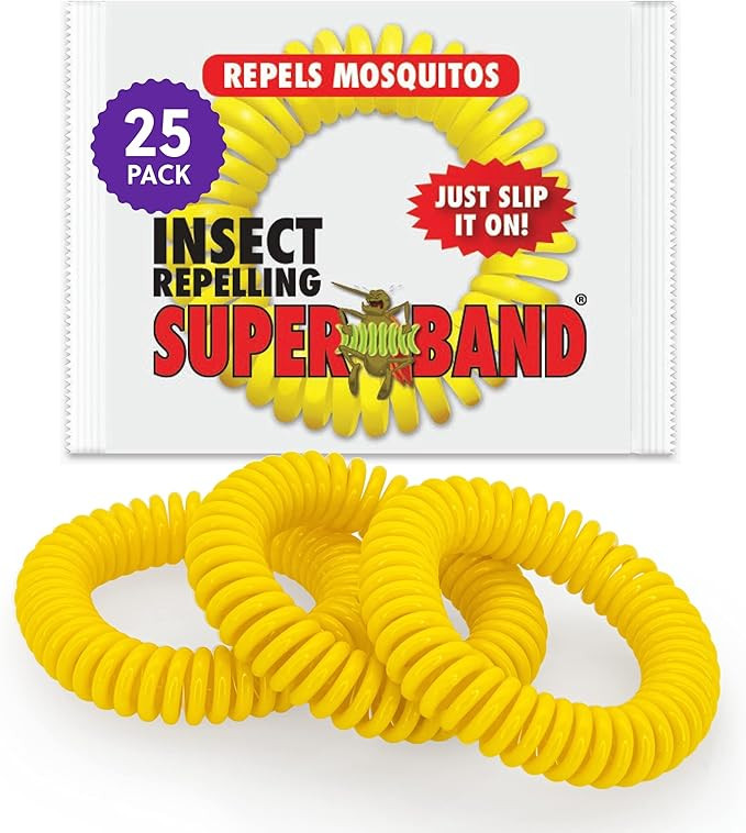 Superband Mosquito Repellent Bracelets for Adults & Kids - Pack of 25 - Long Lasting, Natural Bug... | Amazon (US)