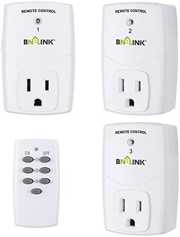 BN-LINK Mini Wireless Remote Control Outlet Switch Power Plug In for Household Appliances, Wirele... | Amazon (US)