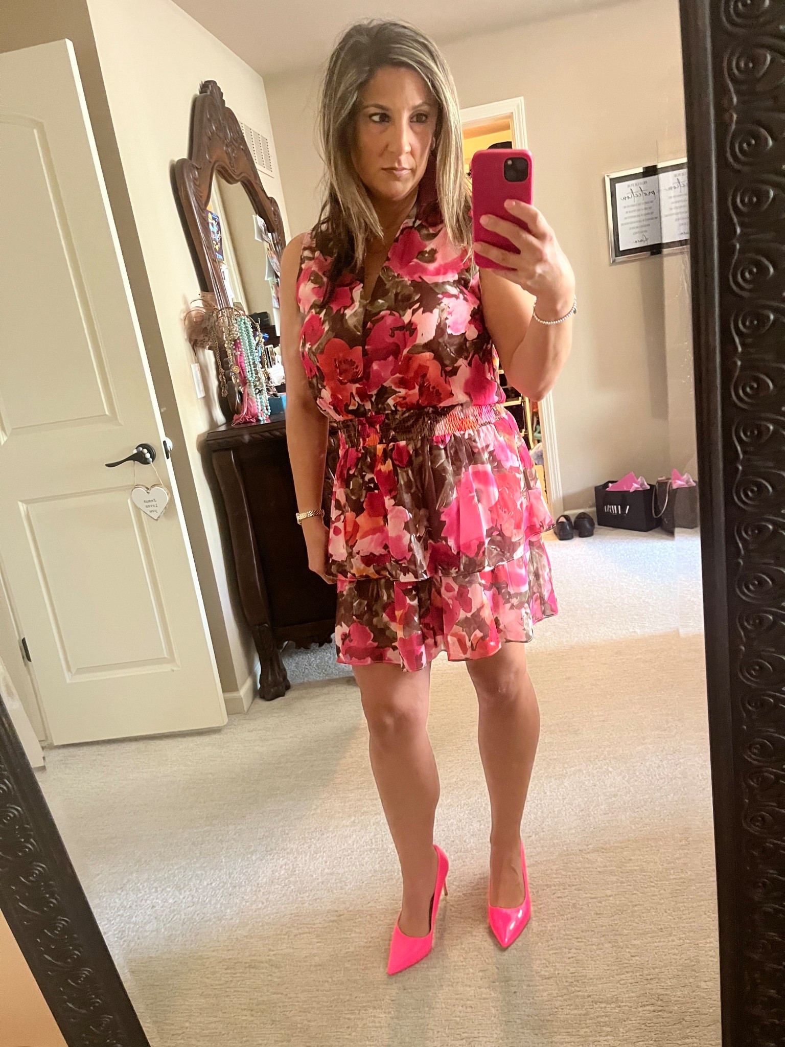 Shop my Mother's Day Look 
#nordstromrack #floral #dress #hotpinkheels

#LTKShoeCrush #LTKFindsUnder100 #LTKSeasonal