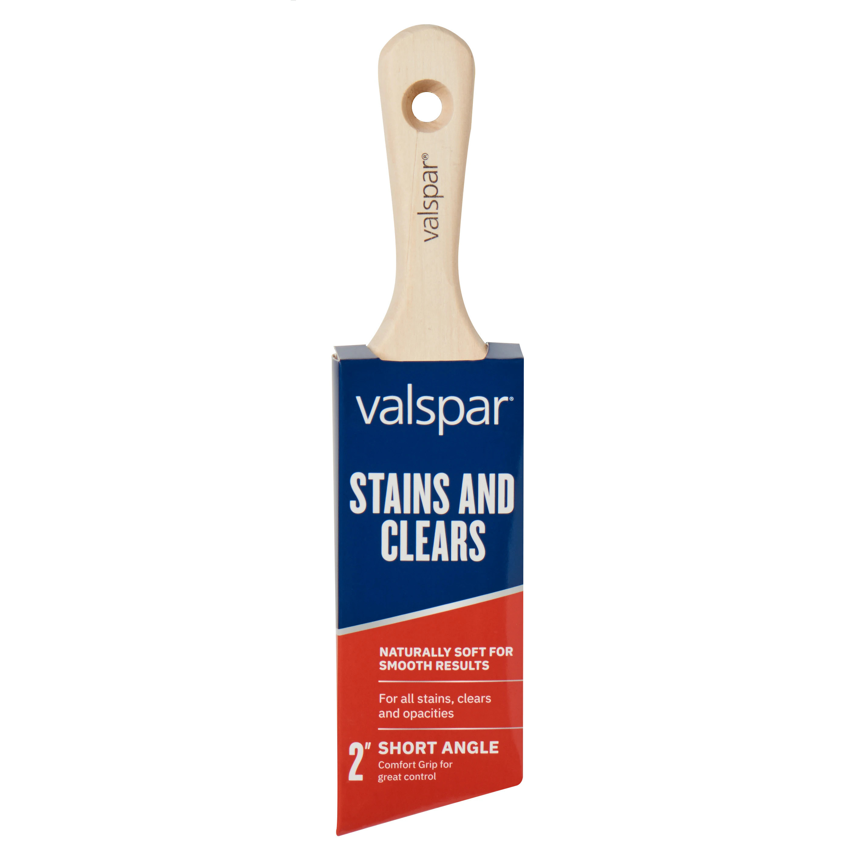Valspar Stains and Clears 2-in Reusable Angle Stain Brush | 882567350 | Lowe's