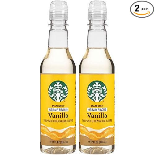 Starbucks Naturally Flavored Coffee Syrup, Vanilla, 12.17 FL OZ Bottles (Pack of 2 Bottles) | Amazon (US)