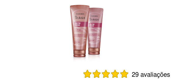 Combo Siàge Nutri Rosé: Shampoo 250ml + Condicionador 200ml | Eudora | Eudora (BR)