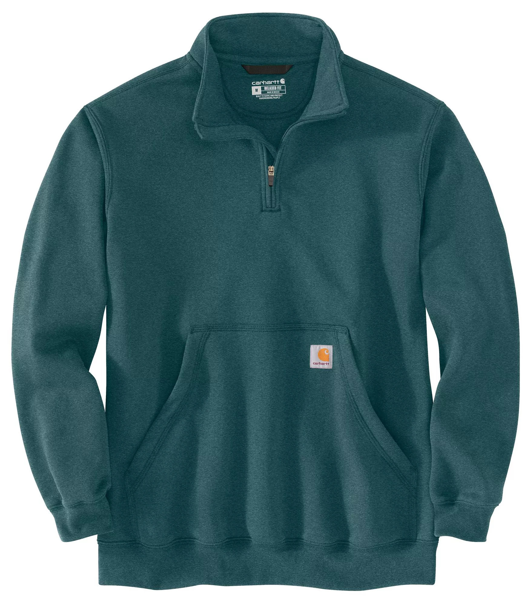 Carhartt Men's Midweight 1/4-Zip Sweatshirt, Large, Greenstone Heather | DICK'S Sporting Goods