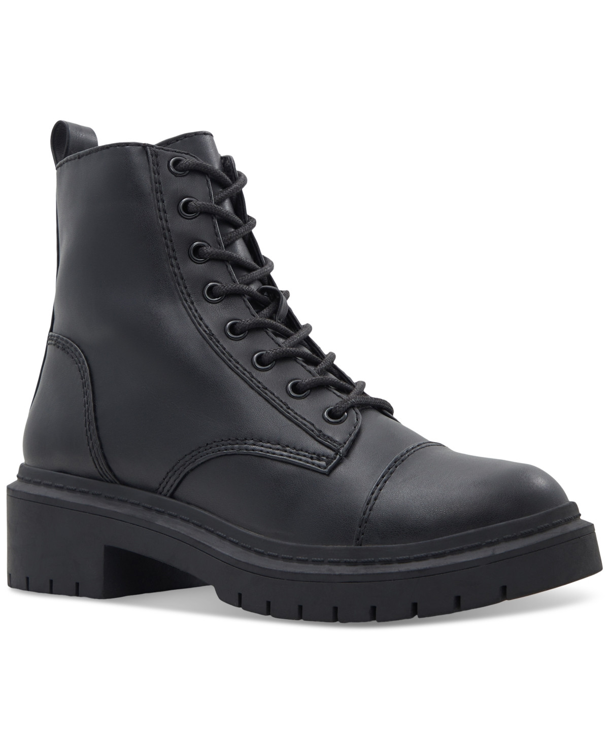 Aldo Women's Goer Lace-Up Combat Boots - Black | Macy's
