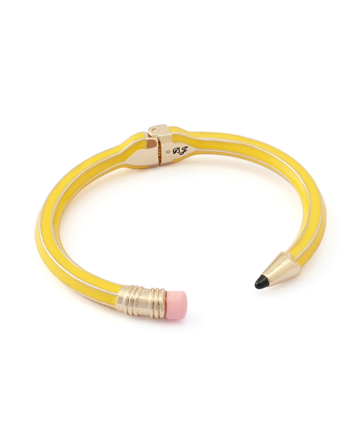 Betsey Johnson Yellow Best In Class Classic Pencil Bangle Bracelet - Yellow/Gold | Macy's