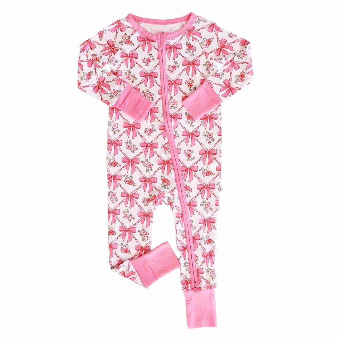 Bow Besties Convertible Zip Romper | Caden Lane