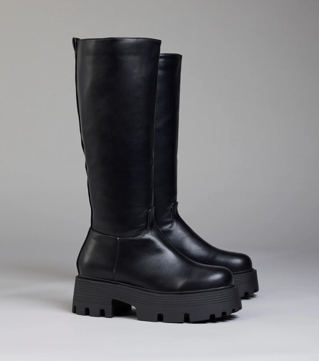 Edgy Essential Platform Lug Boots | Windsor Stores