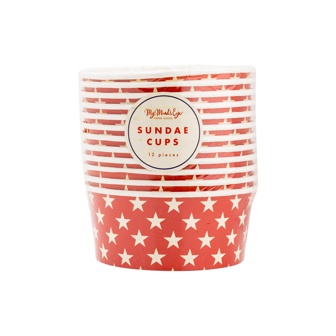 Hamptons Star Paper Sundae Cups | My Mind's Eye