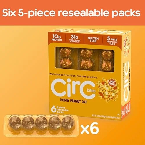 (Pack of 8) Circ Bar Crisp Honey Peanut Butter Oat 10.56 oz | Walmart (US)