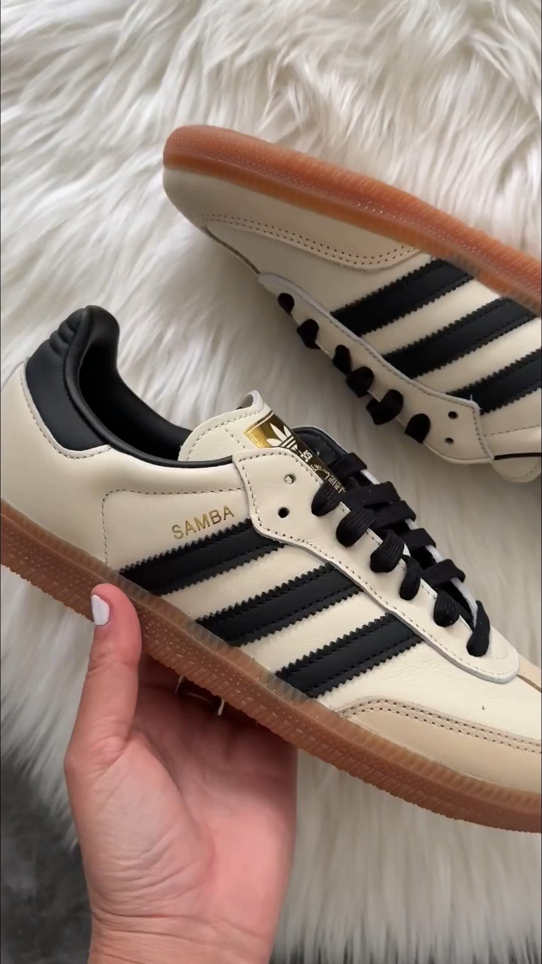 Adidas samba sneakers fully back in stock. Runs true to size 
